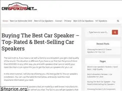 Sites similar to carspeakersnet.com