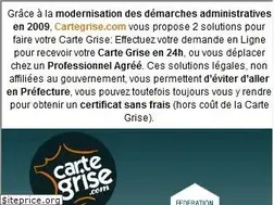 Sites similar to cartegrise.com