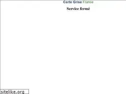Sites similar to cartegrisefrance.com