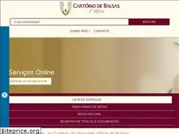 Sites similar to cartoriodebalsas.com.br