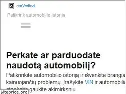 Sites similar to carvertical.lt