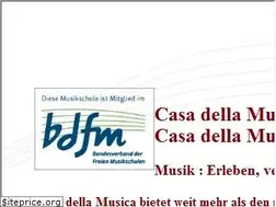 Sites similar to casadellamusica.de