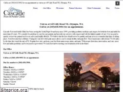 Sites similar to cascadefootandankleclinic.com