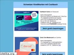 Sites similar to cashback-card.ch