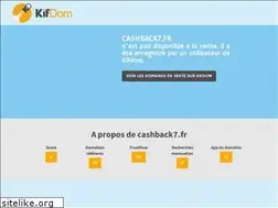 Sites similar to cashback7.fr