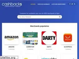 Sites similar to cashbacks.fr