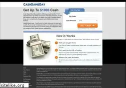 Sites similar to cashsameday.com
