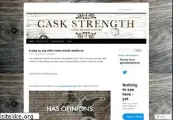 Sites similar to caskstrength.wordpress.com