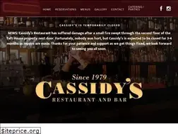Sites similar to cassidysrestaurant.com
