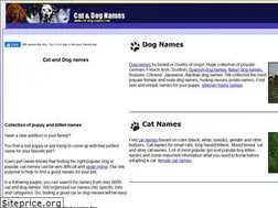 Sites similar to cat-dog-names.com