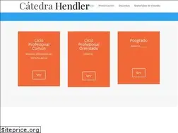 Sites similar to catedrahendler.org