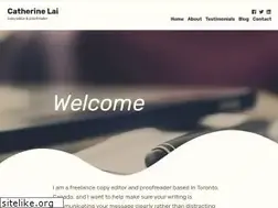 Sites similar to catherinelaiediting.com