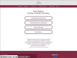 Sites similar to catholic-cemeteries.com