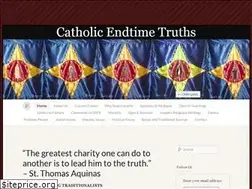 Sites similar to catholicendtimetruths.com
