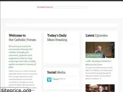 Sites similar to catholicforuminc.org