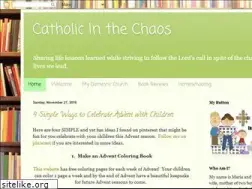 Sites similar to catholicinthechaos.com