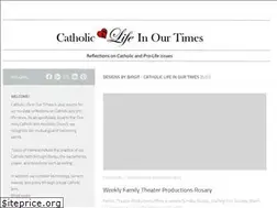 Sites similar to catholiclifeinourtimes.com