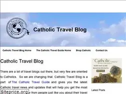 Sites similar to catholictravelblog.com