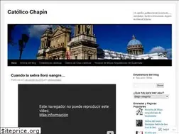Sites similar to catolicochapin.wordpress.com