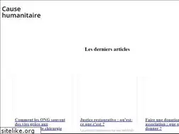 Sites similar to cause-humanitaire.net