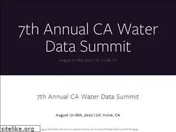 Sites similar to cawaterdatasummit.org