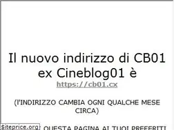 Sites similar to cb01-nuovo-indirizzo.info