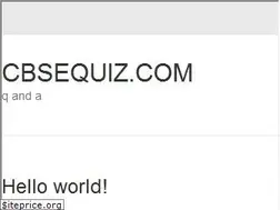 Sites similar to cbsequiz.com