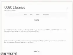 Sites similar to ccgclibraries.com