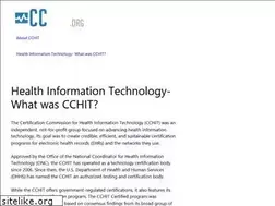 Sites similar to cchit.org