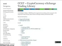 Sites similar to ccxt.readthedocs.io