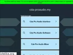 Sites similar to cda-proaudio.my