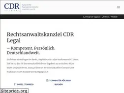 Sites similar to cdr-legal.de