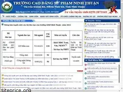 Sites similar to cdspninhthuan.edu.vn