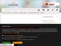 Sites similar to cdu-apen.de