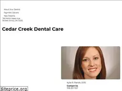 Sites similar to cedarcreekdentalcare.com