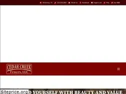 Sites similar to cedarcreekfences.com