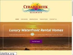 Sites similar to cedarcreekgetaways.com