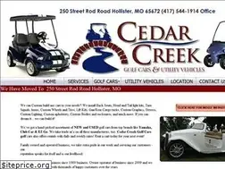 Sites similar to cedarcreekgolfcars.com