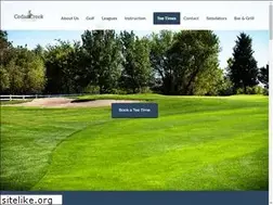 Sites similar to cedarcreekgolfmn.com
