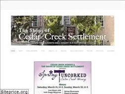 Sites similar to cedarcreeksettlement.com