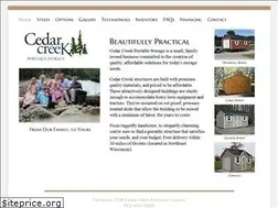 Sites similar to cedarcreeksheds.com