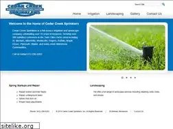 Sites similar to cedarcreeksprinklers.com