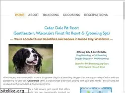 Sites similar to cedardalepetresort.com