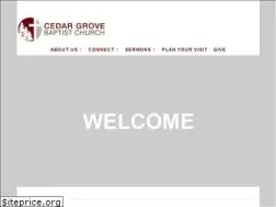 Sites similar to cedargrovebaptist.com