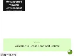 Sites similar to cedarknobgolfcourse.com