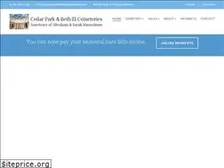Sites similar to cedarparkbethelcemeteries.com