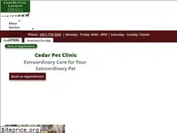 Sites similar to cedarpetclinic.com