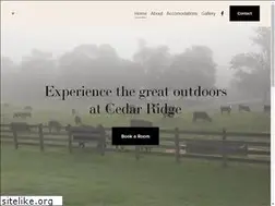 Sites similar to cedarridgebandb.com