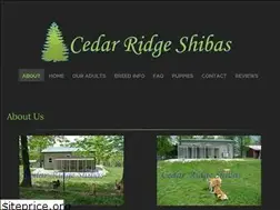 Sites similar to cedarridgeshibas.com