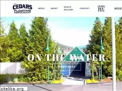 Sites similar to cedarsfloatingrestaurant.com